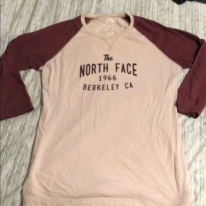 North face baseball style shirt